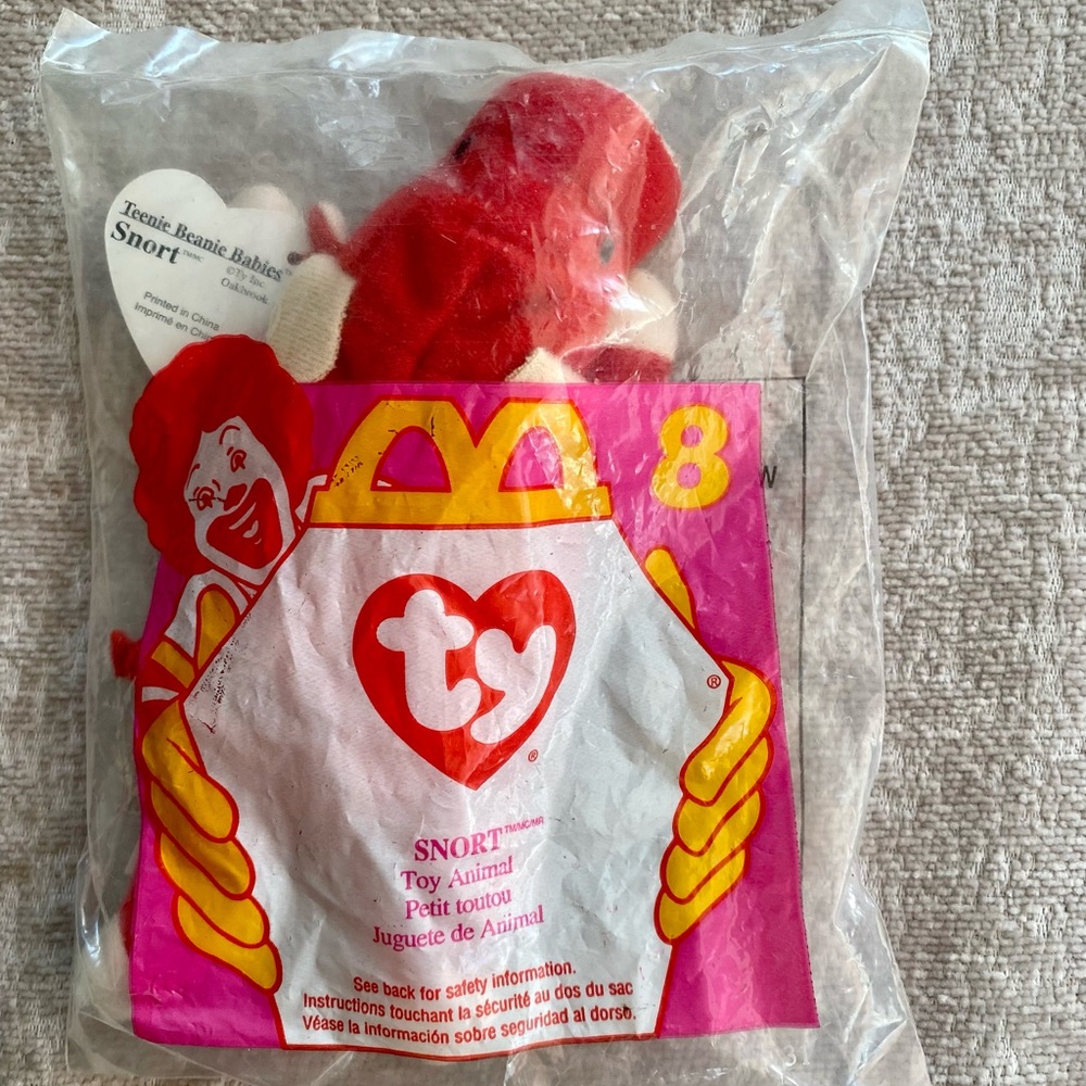 1997 McDonalds Ty Teenie Beanie Babies #8 Snort